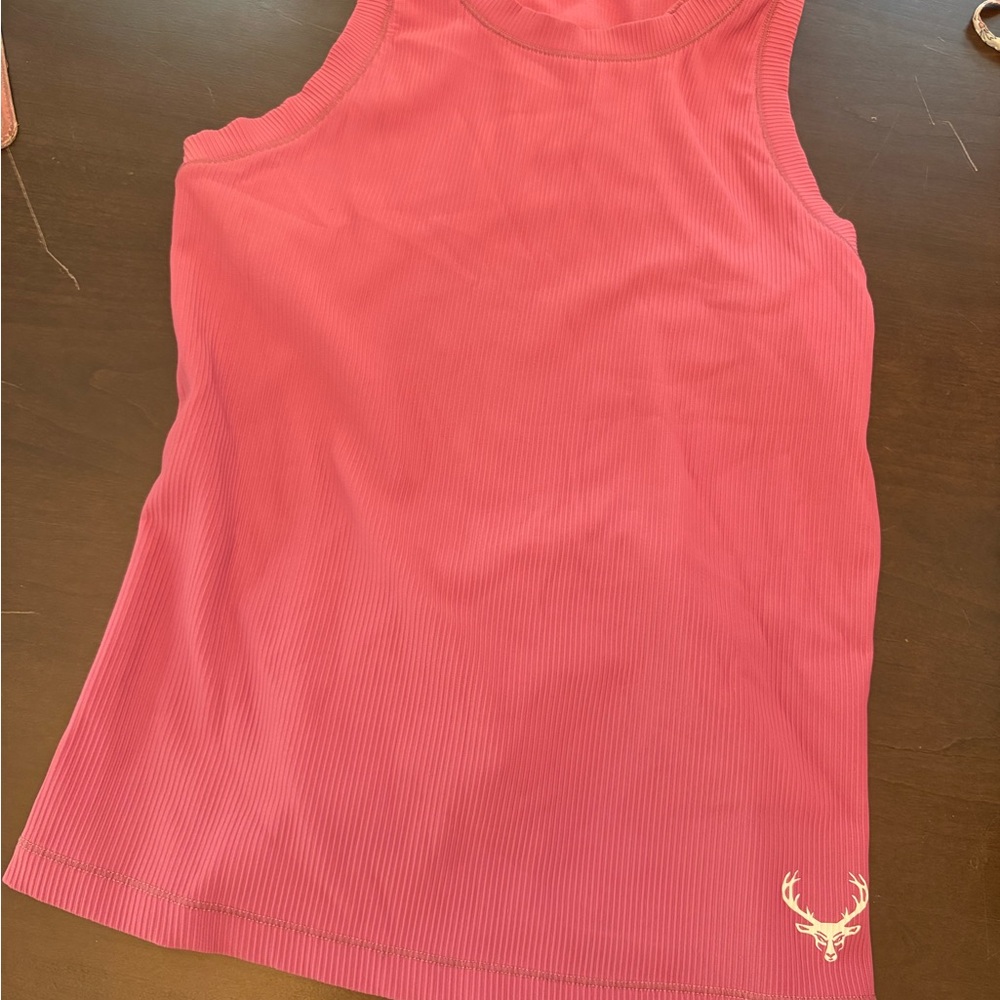 Pink workout tank